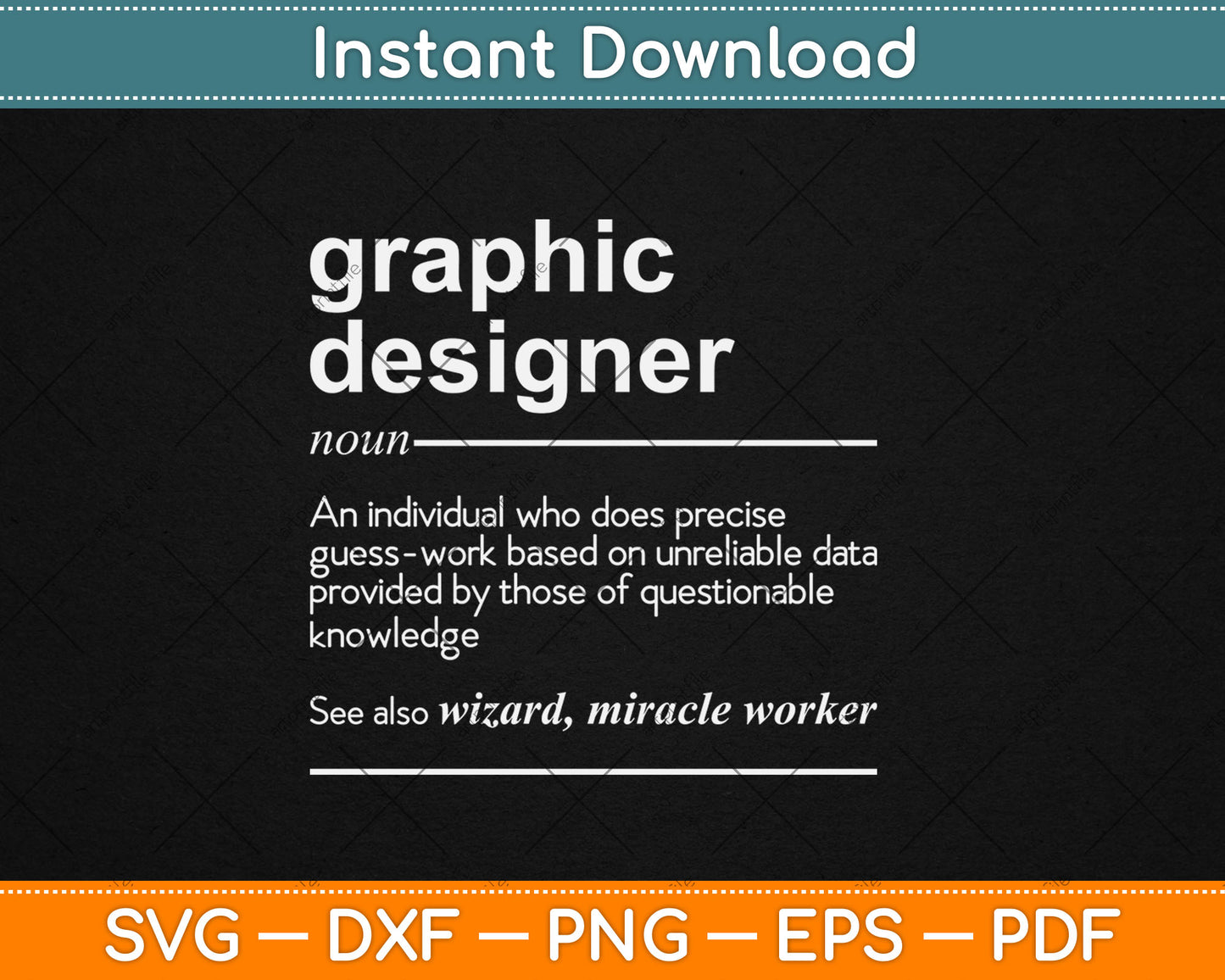 Graphic Designer Definition Funny Svg Digital Cutting File