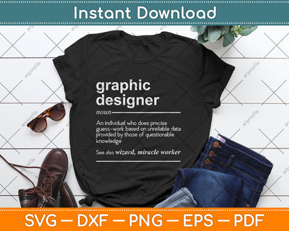 Graphic Designer Definition Funny Svg Digital Cutting File