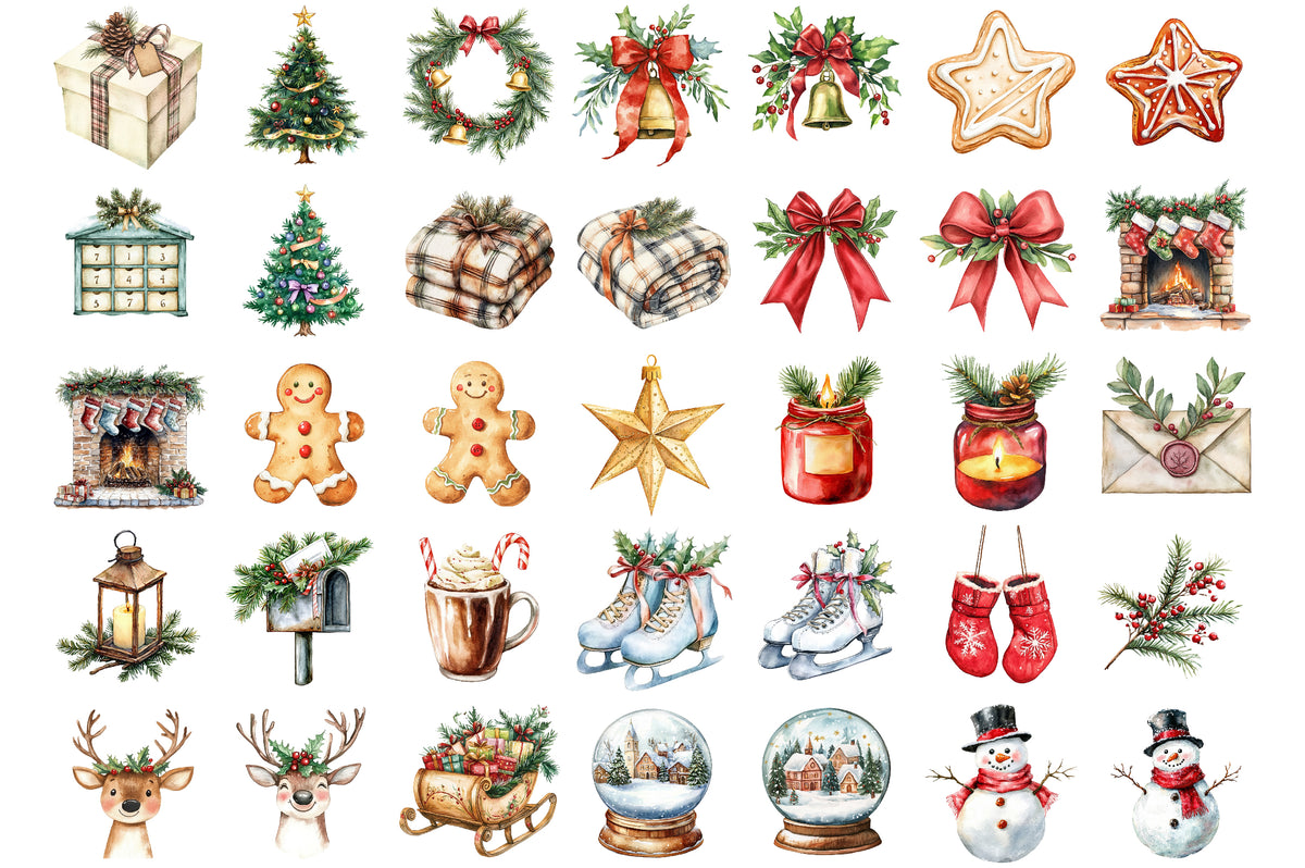 Great Christmas Clipart Bundle