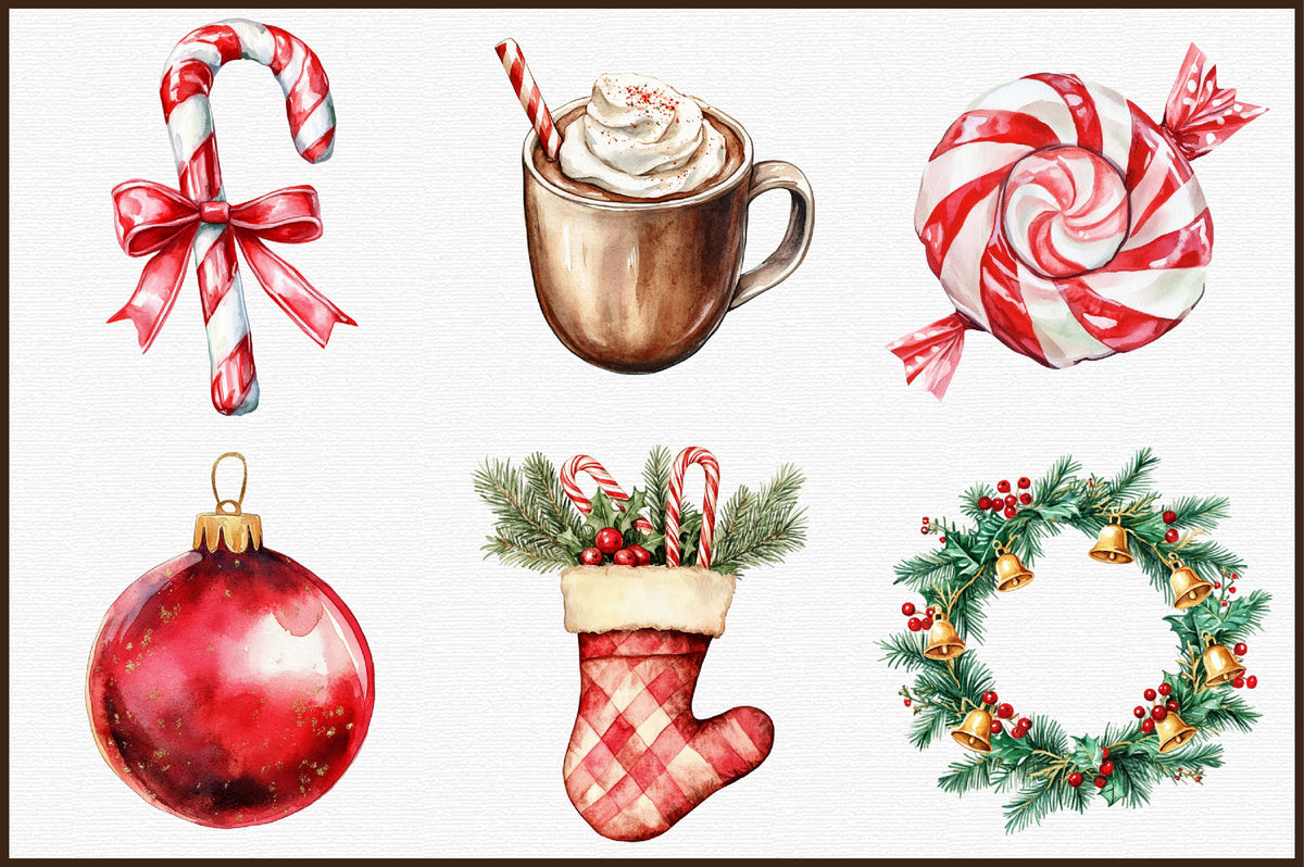 Great Christmas Clipart Bundle PNG
