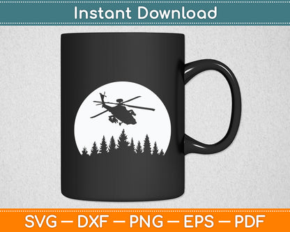Great Helicopter Pilot Retro Svg Png Dxf Digital Cutting File
