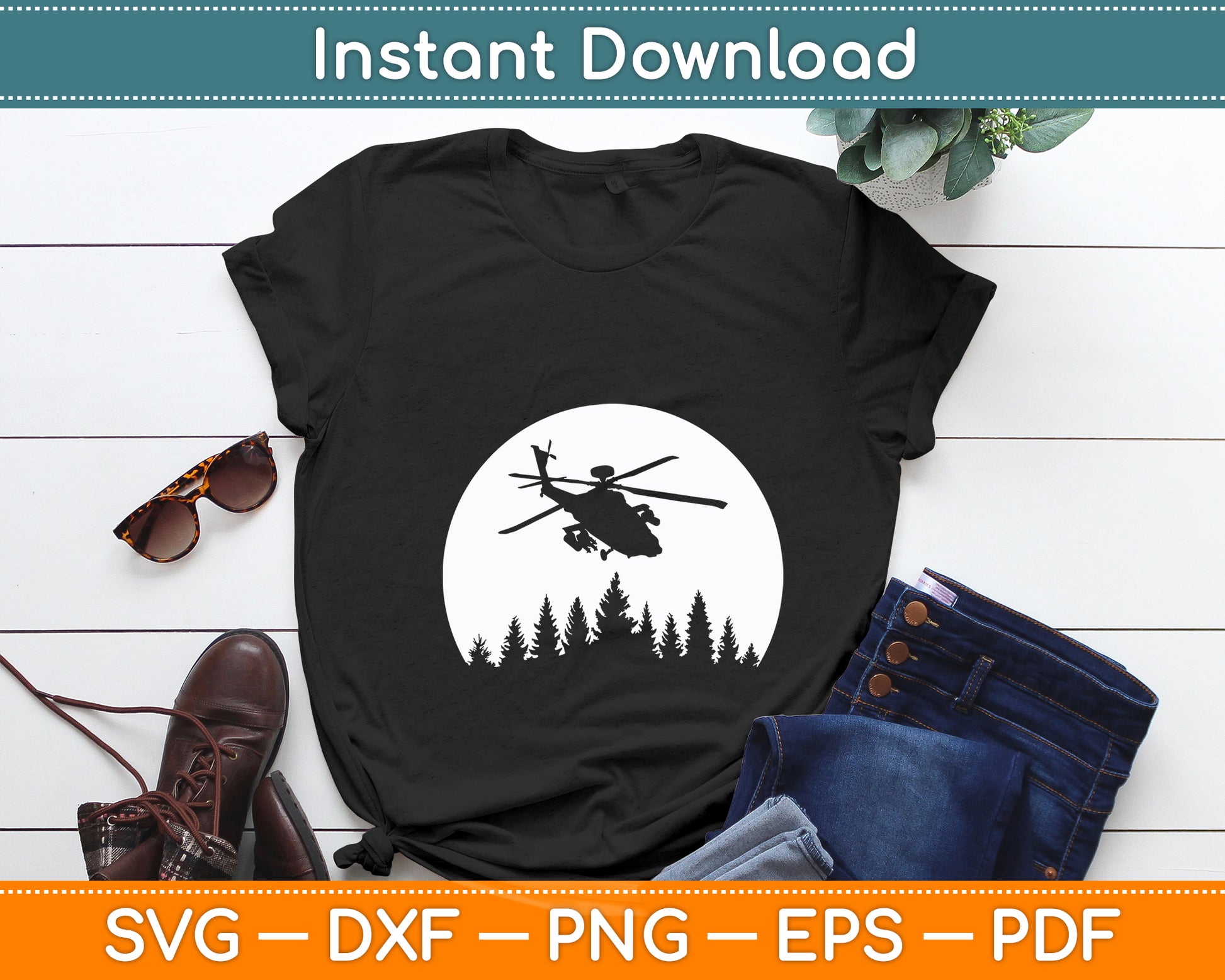 Great Helicopter Pilot Retro Svg Png Dxf Digital Cutting File