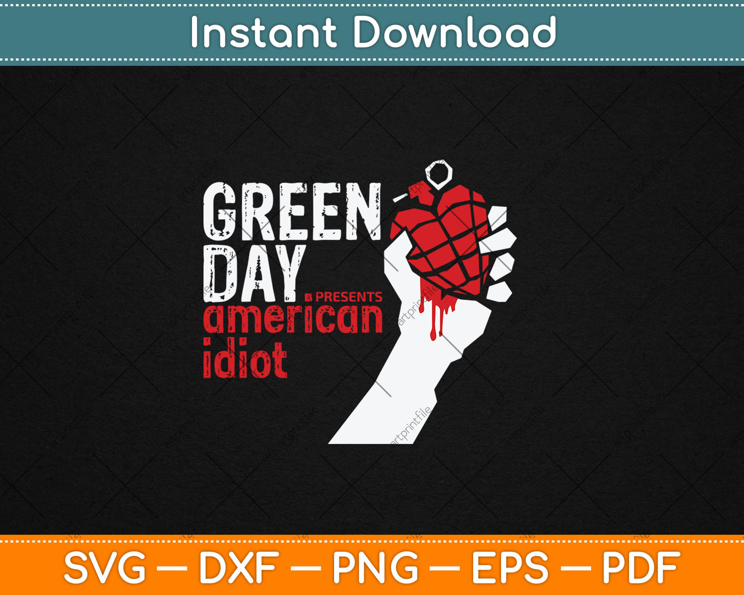 Green Day American Idiot Svg Digital Cutting File