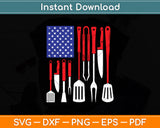 Cool American USA Flag Funny BBQ Grilling Barbecue Svg Digital Cutting File