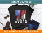 Cool American USA Flag Funny BBQ Grilling Barbecue Svg Digital Cutting File