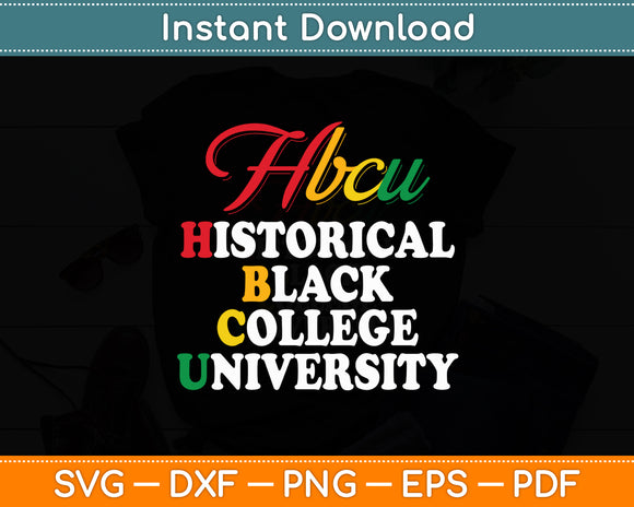 HBCU School Matters Historical Black College Svg Digital Cutting File