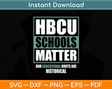 HBCU Schools Matter Historical Black College Svg Digital Cutting File