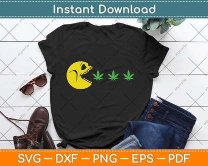 Halloween Skeleton Eats Weed Funny Marijuana Cannabis SVG Digital Cutting File