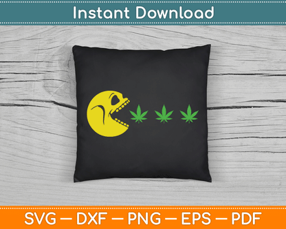 Halloween Skeleton Eats Weed Funny Marijuana Cannabis SVG Digital Cutting File