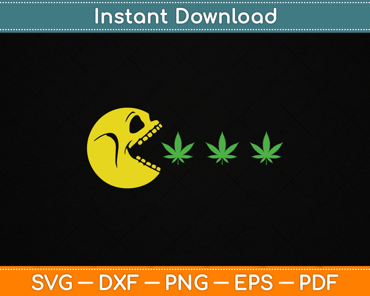 Halloween Skeleton Eats Weed Funny Marijuana Cannabis SVG Digital Cutting File