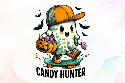 Halloween Camo Ghost Candy Hunter PNG