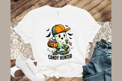 Halloween Camo Ghost Candy Hunter PNG