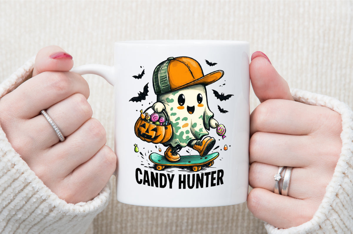 Halloween Camo Ghost Candy Hunter PNG