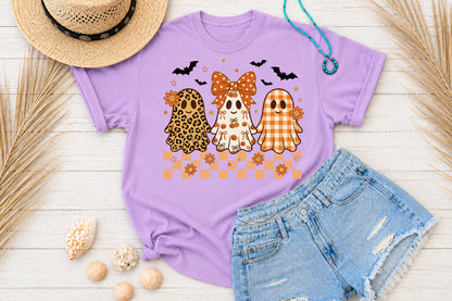 Halloween Coquette Ghost PNG Cute Spooky Bow Sublimation Design