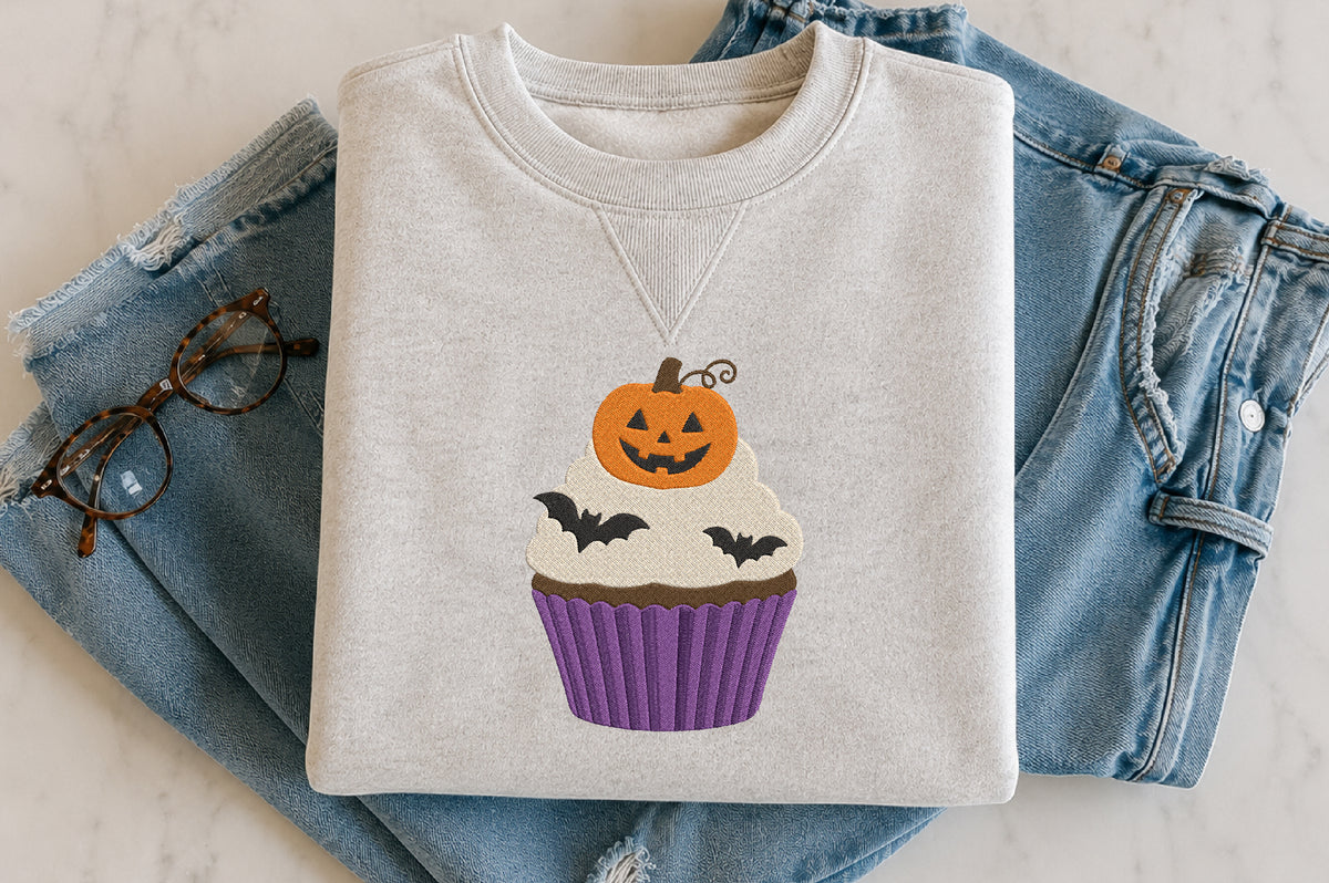 Halloween Cupcake Embroidery