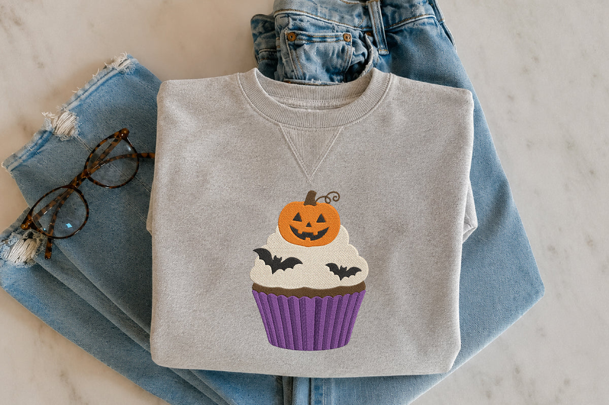 Halloween Cupcake Embroidery