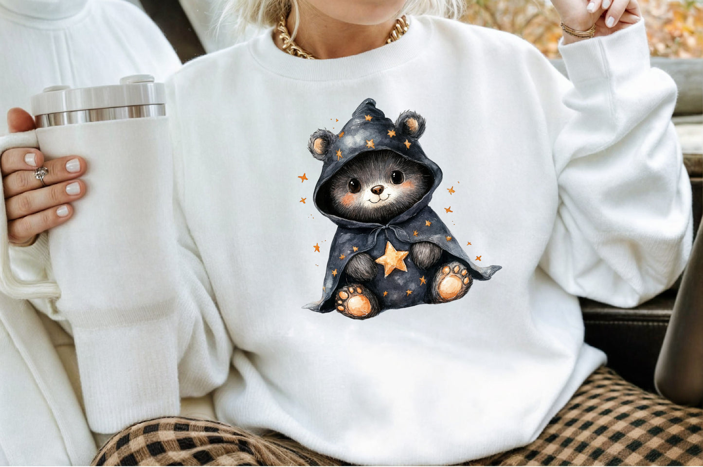 Halloween Cute Bear Clipart PNG Spooky Bear Bundle