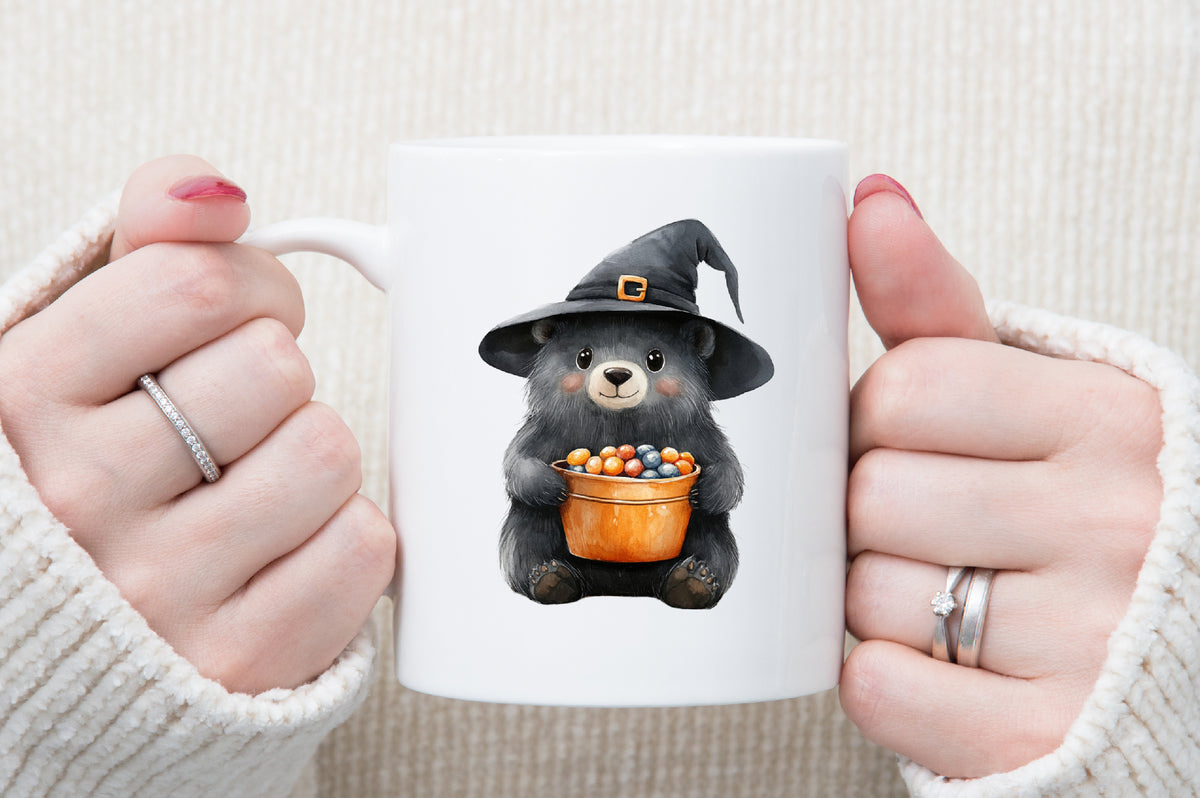 Halloween Cute Bear Clipart PNG Spooky Bear Bundle