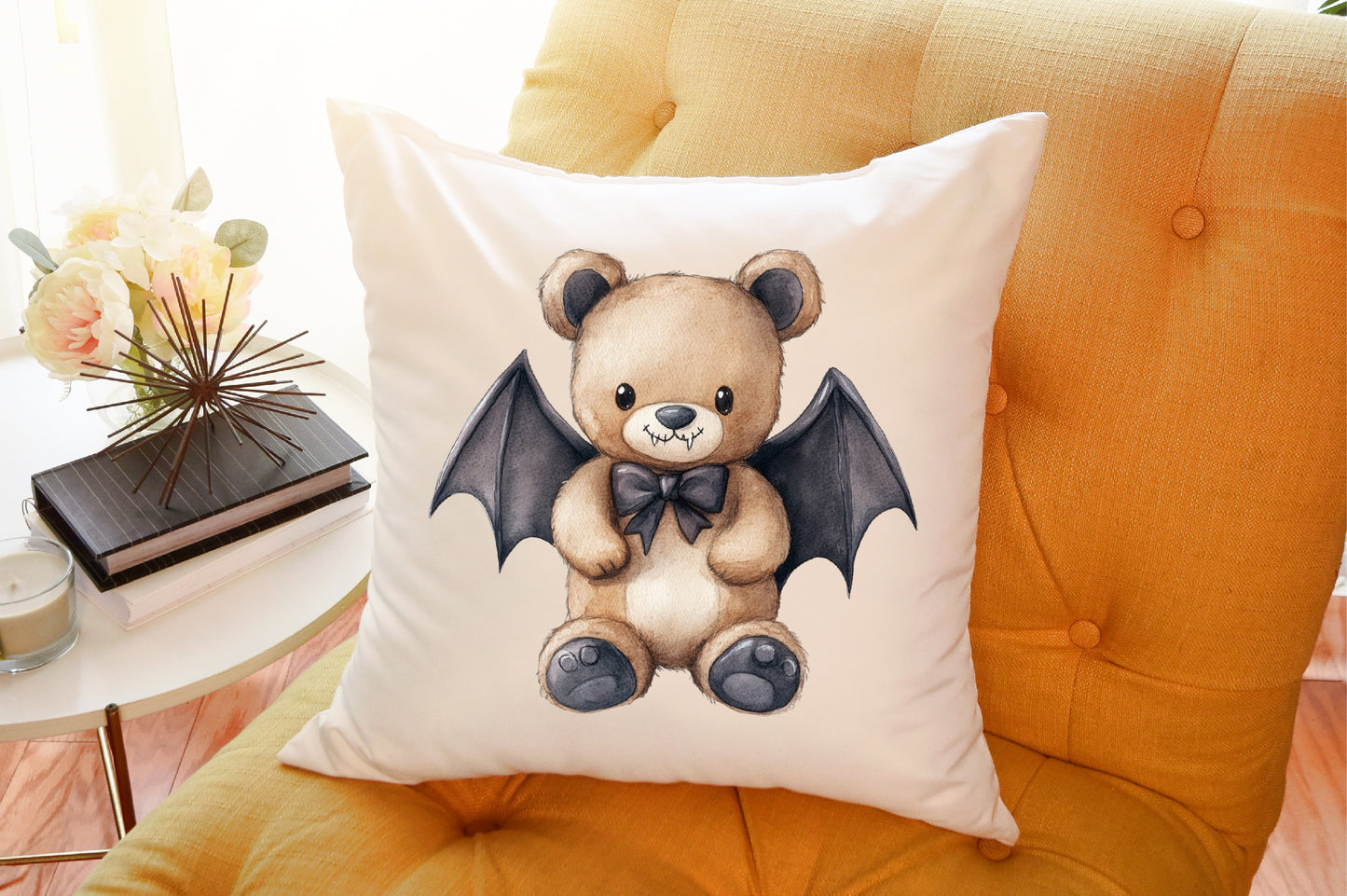 Halloween Cute Bear Clipart PNG Spooky Bear Bundle