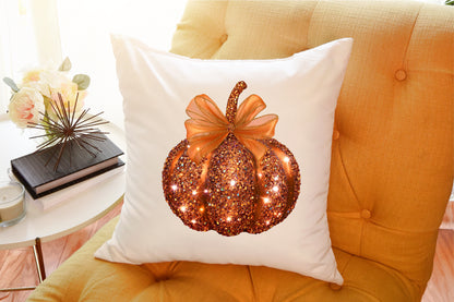 Halloween Disco Glitter Pumpkin PNG