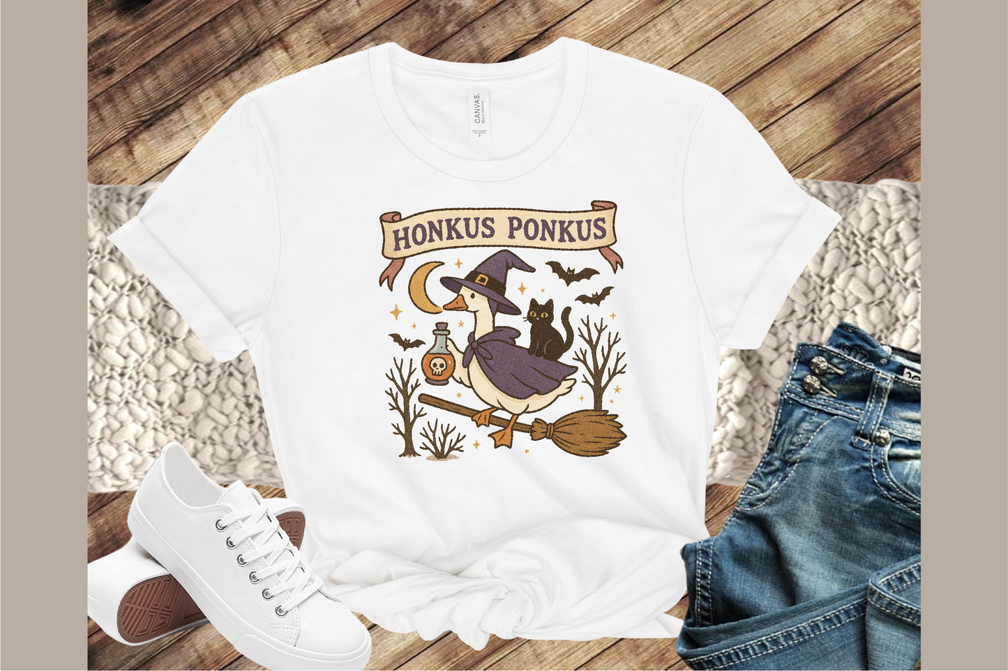 Halloween Goose PNG Silly Witch Goose Honkus Ponkus