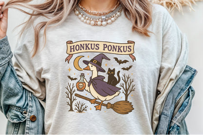 Halloween Goose PNG Silly Witch Goose Honkus Ponkus