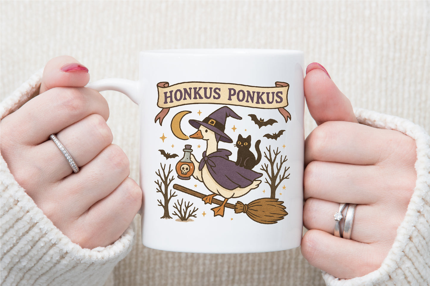 Halloween Goose PNG Silly Witch Goose Honkus Ponkus