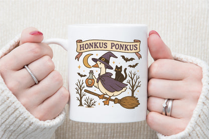 Halloween Goose PNG Silly Witch Goose Honkus Ponkus