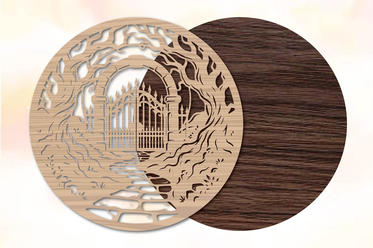 Halloween Gothic Cathedral Laser Cut SVG