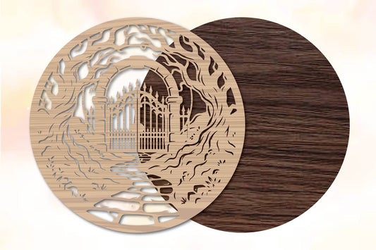 Halloween Gothic Cathedral Laser Cut SVG
