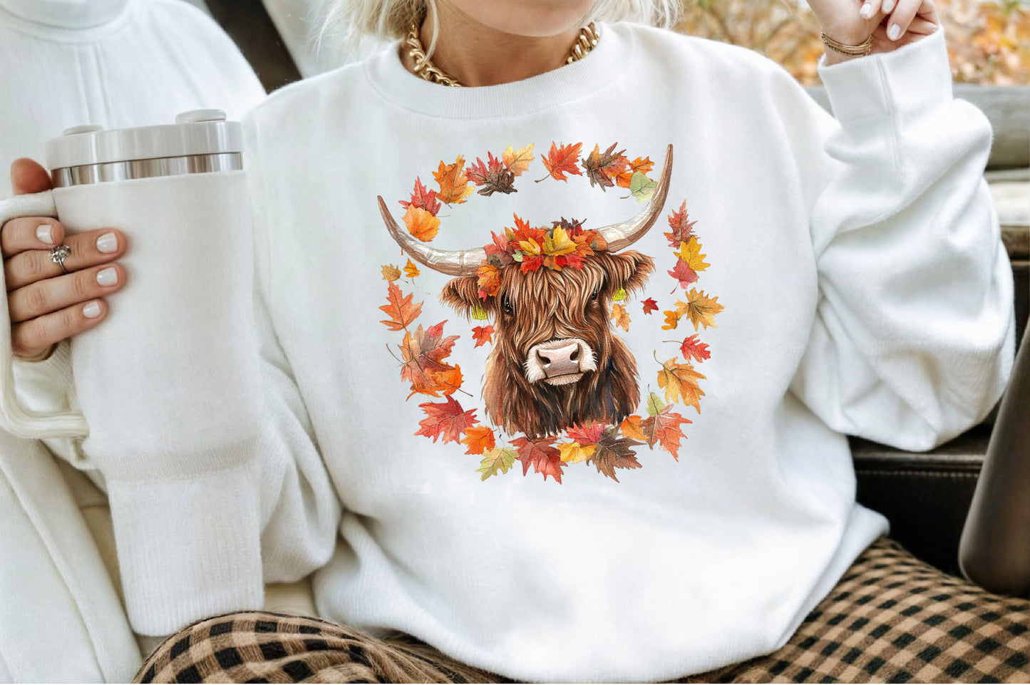Halloween Highland Cow PNG Bundle Spooky Cow Clipart
