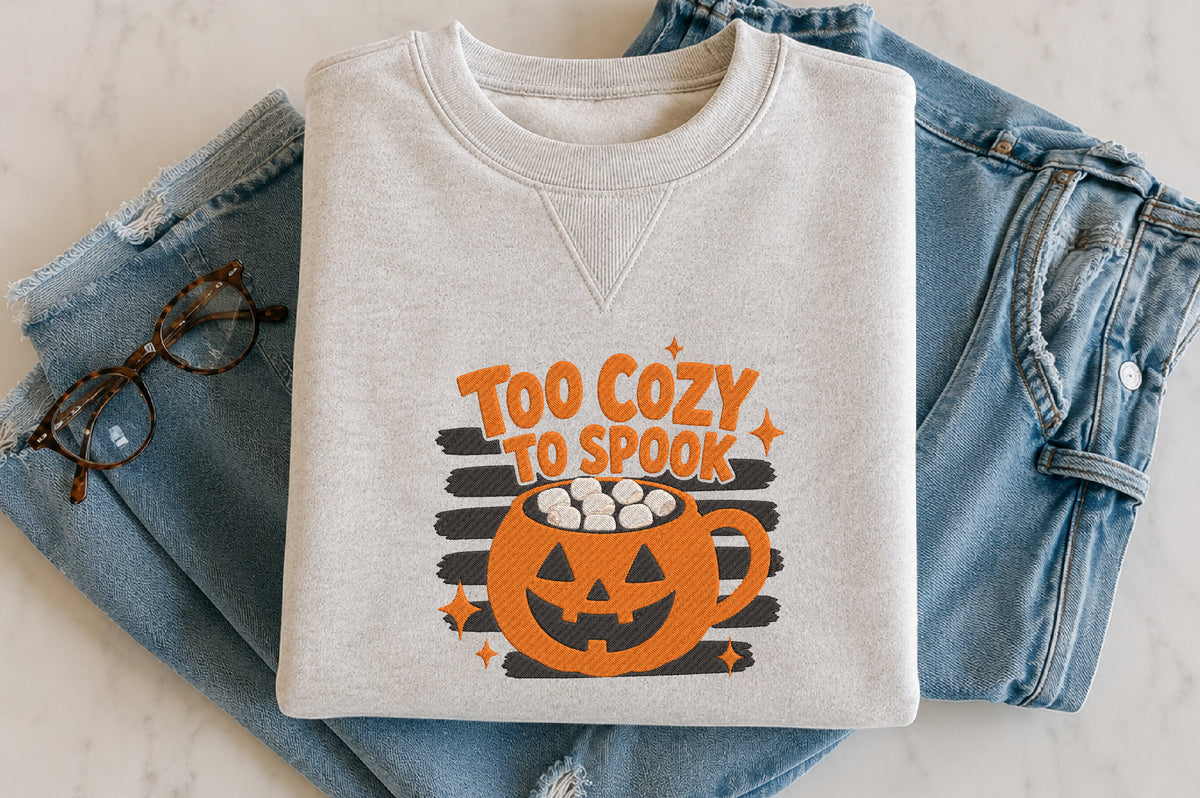 Halloween Mug Embroidery Design