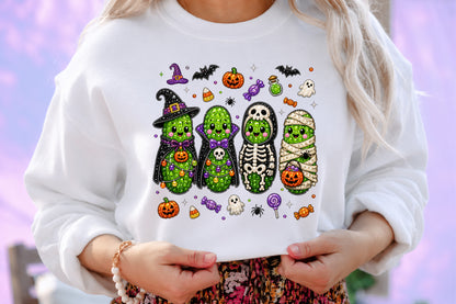 Halloween Pickle Rhinestone PNG