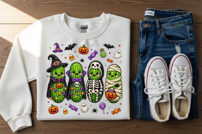 Halloween Pickle Rhinestone PNG