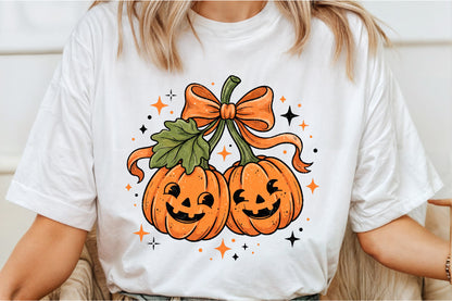 Halloween Pumpkin Bow PNG