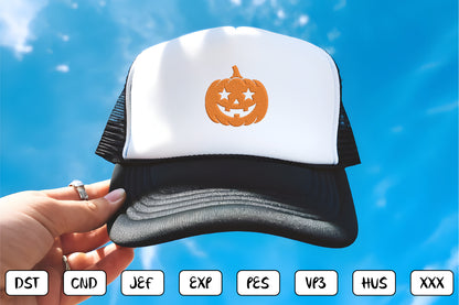 Halloween Pumpkin Icon Bundle – Cute Spooky Pumpkin Machine Embroidery Designs, Halloween Embroidery
