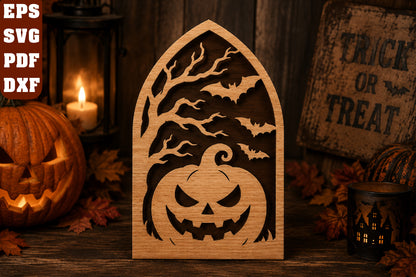 Halloween Pumpkin Laser Cut SVG
