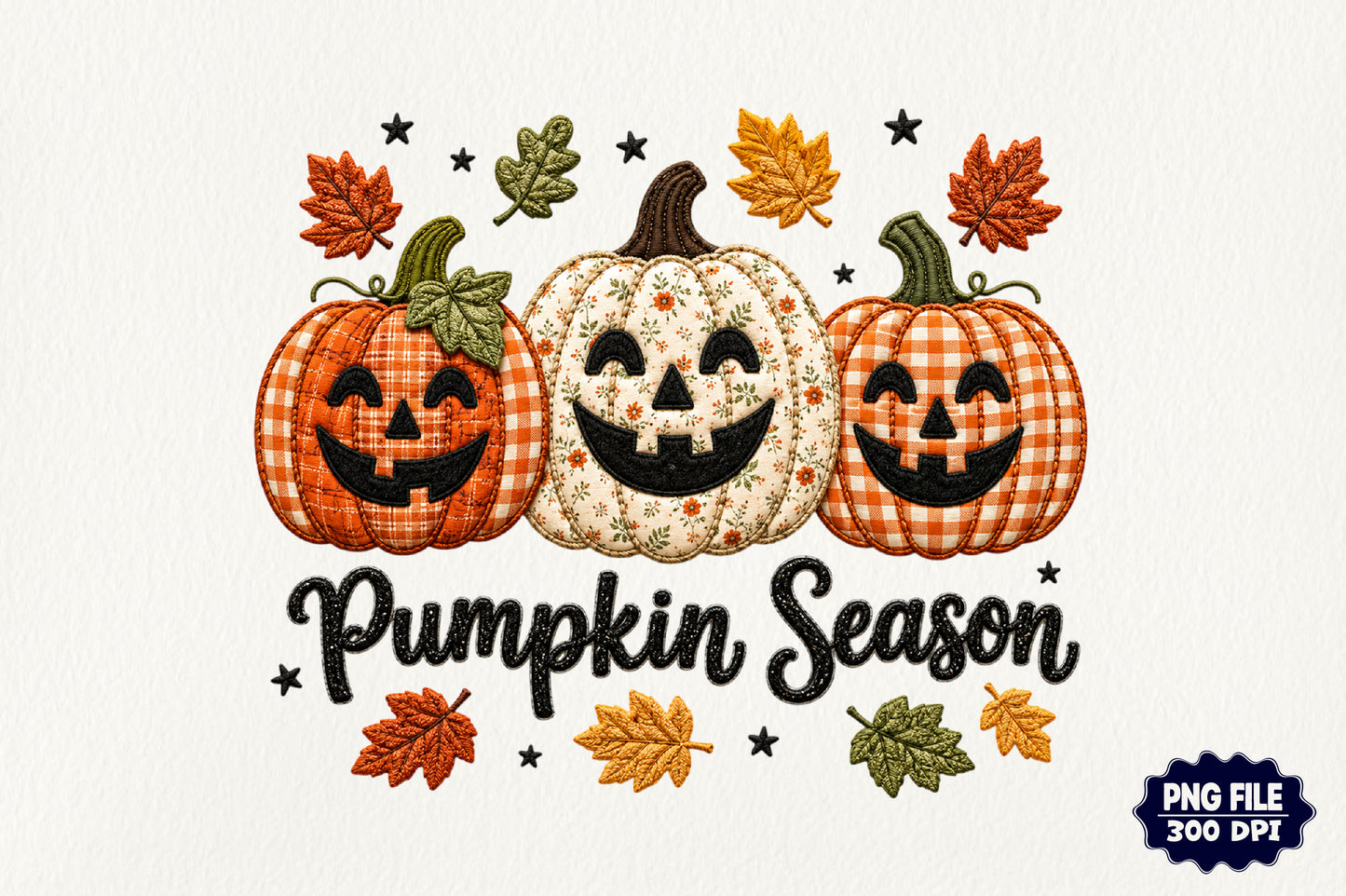 Pumpkin Season Halloween PNG Preppy Plaid Pumpkin Fall Sublimation