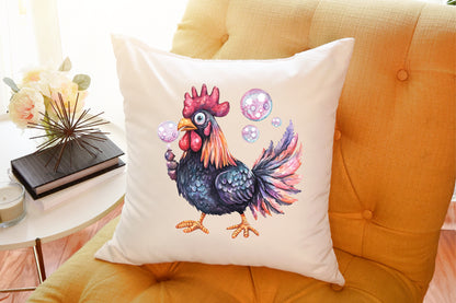 Halloween Rooster Ghost Clipart Cute Spooky PNG Bundle