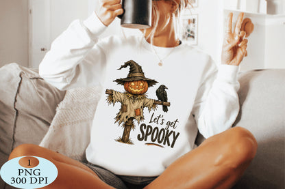 Halloween Scarecrow Crow Pumpkin PNG