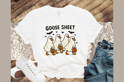 Halloween Silly Goose PNG Funny Spooky Ghost Clipart