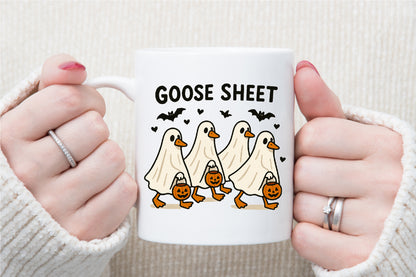 Halloween Silly Goose PNG Funny Spooky Ghost Clipart