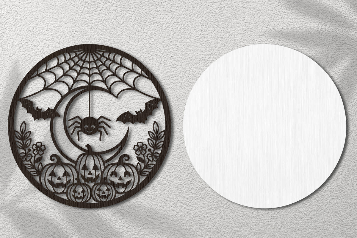Halloween Spider Web Wall Decor SVG