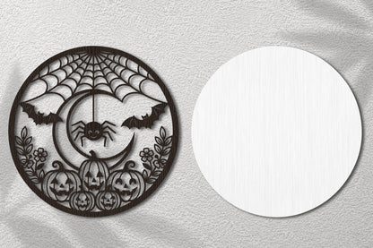 Halloween Spider Web Wall Decor SVG