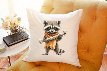 Halloween Spooky Raccoons Clipart Cute Watercolor PNG Bundle