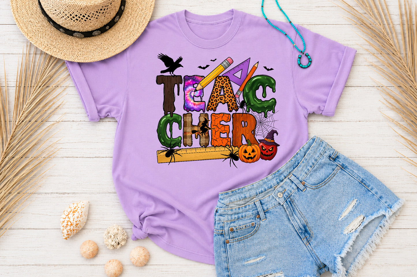 Halloween Teacher PNG Spooky School Teacher Cricut Sublimation Design
