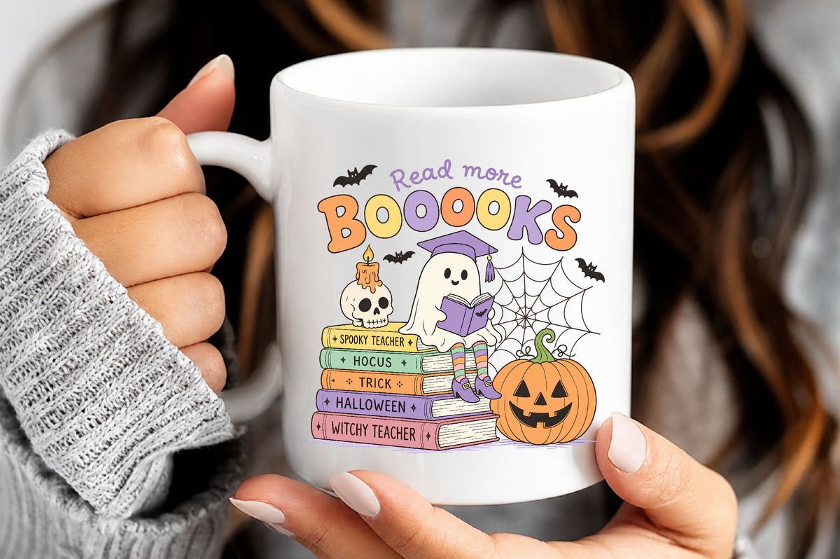 Halloween Teacher Read More Books PNG