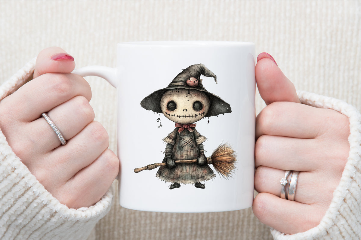 Halloween Voodoo Doll Clipart Spooky Gothic PNG Bundle