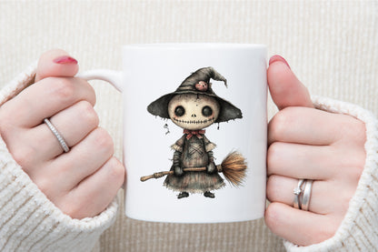 Halloween Voodoo Doll Clipart Spooky Gothic PNG Bundle