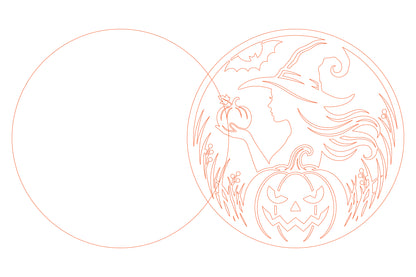 Halloween Witch Pumpkin SVG